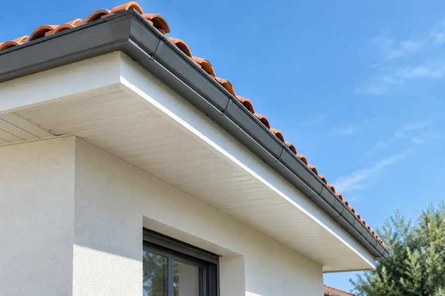 Débord de toit et sous-face rénovés sur une villa de Mandelieu